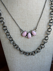 Wanderlust Trio Pink Necklace