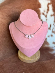 Wanderlust Trio Pink Necklace