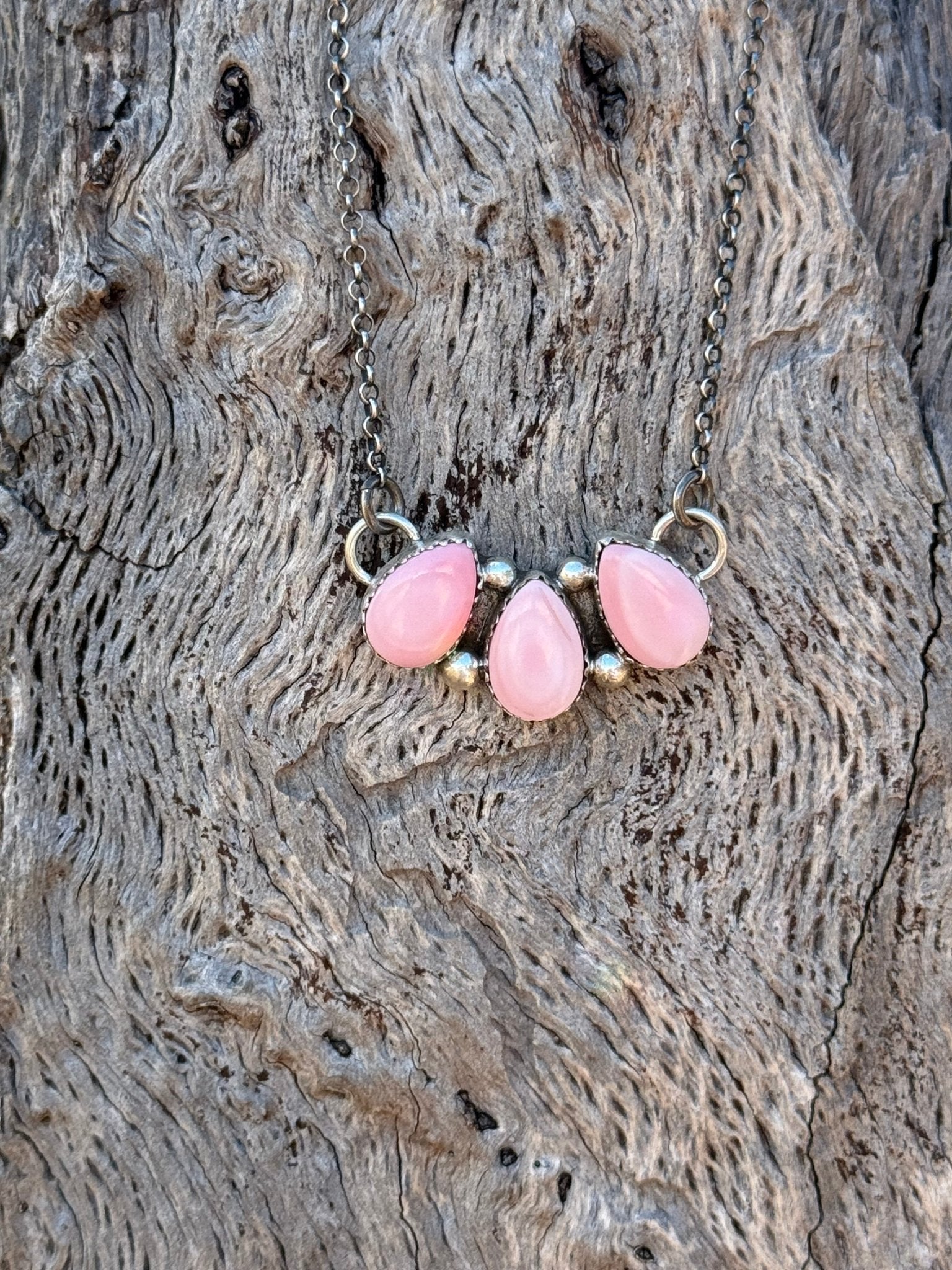 Wanderlust Trio Pink Necklace