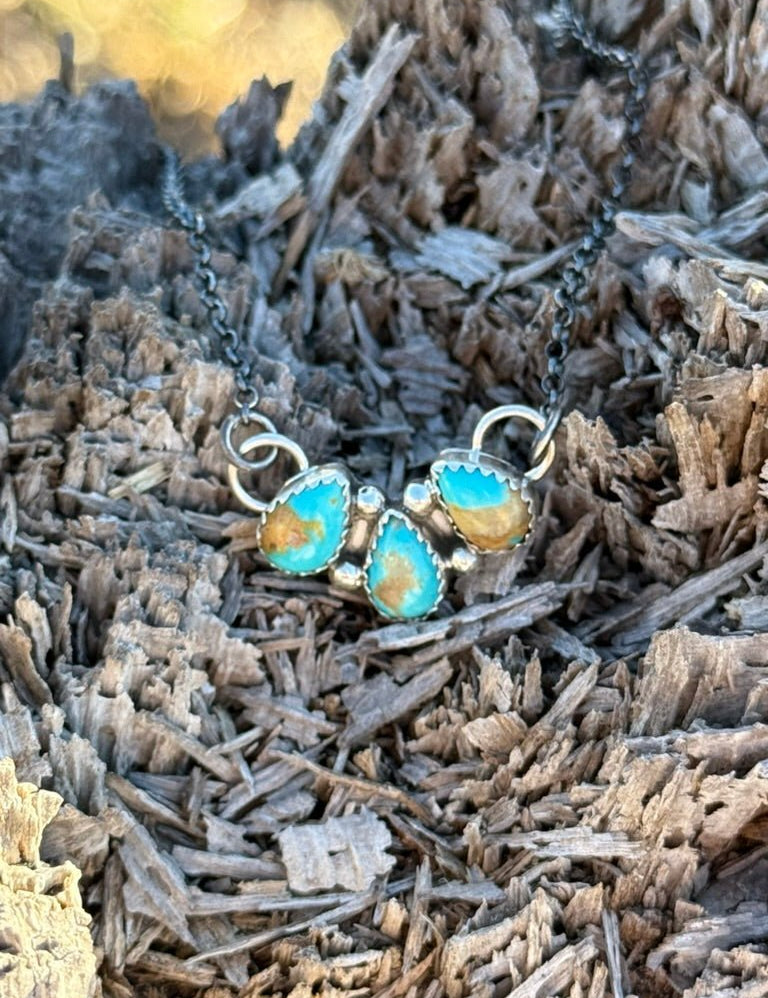 Wanderlust Trio Turquoise Necklace