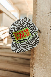 Wanted And Wild Zebra Embroidered Hat