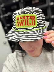 Wanted And Wild Zebra Embroidered Hat