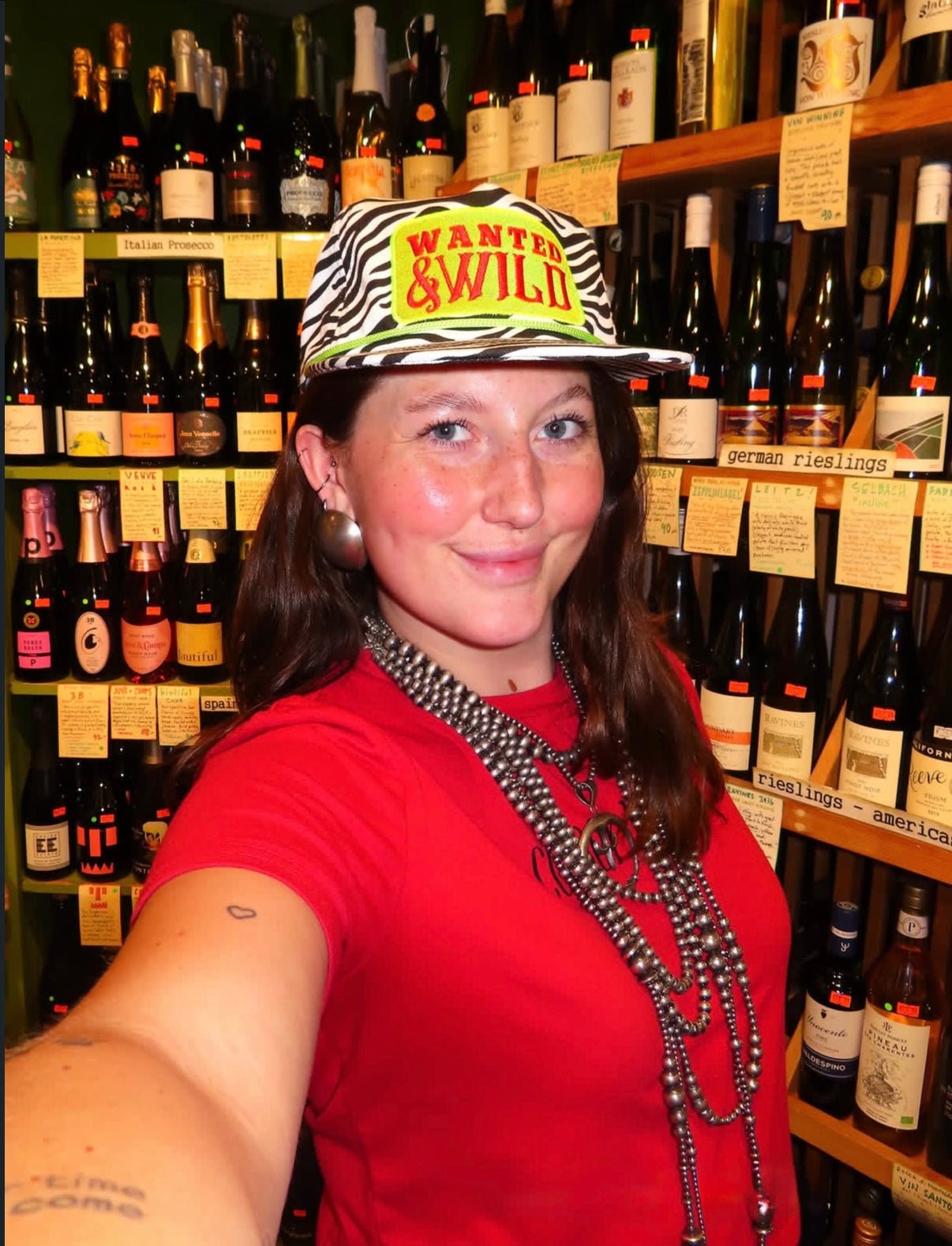 Wanted And Wild Zebra Embroidered Hat