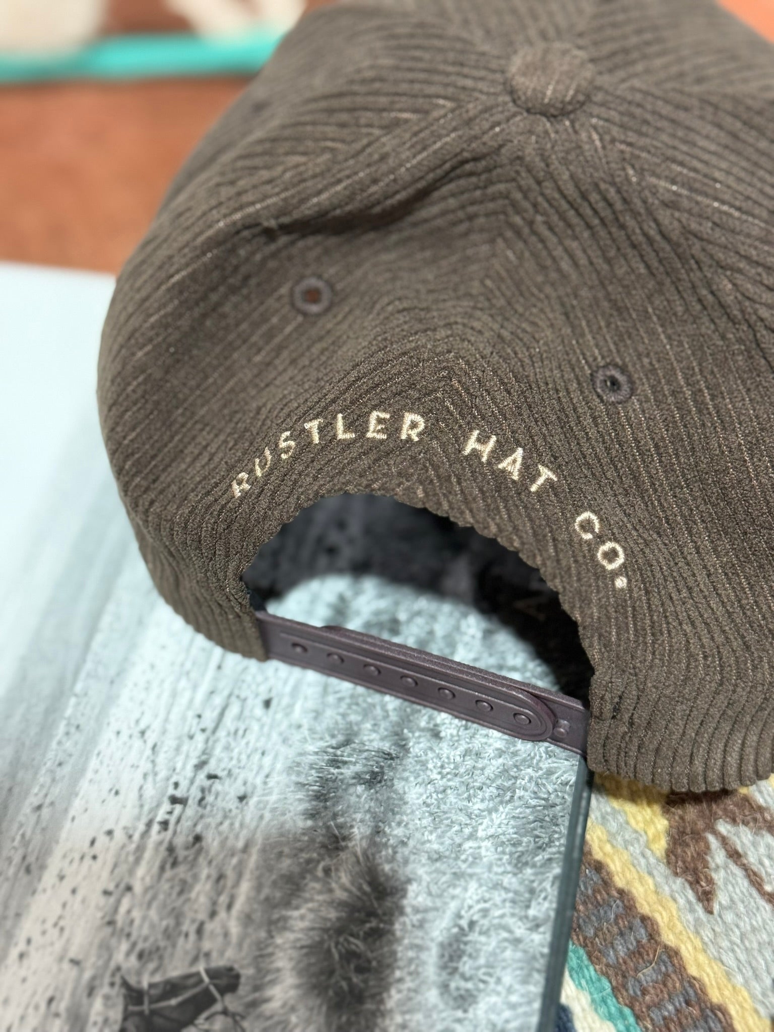 We Ride At Dawn Corduroy Embroidered Trucker Hat