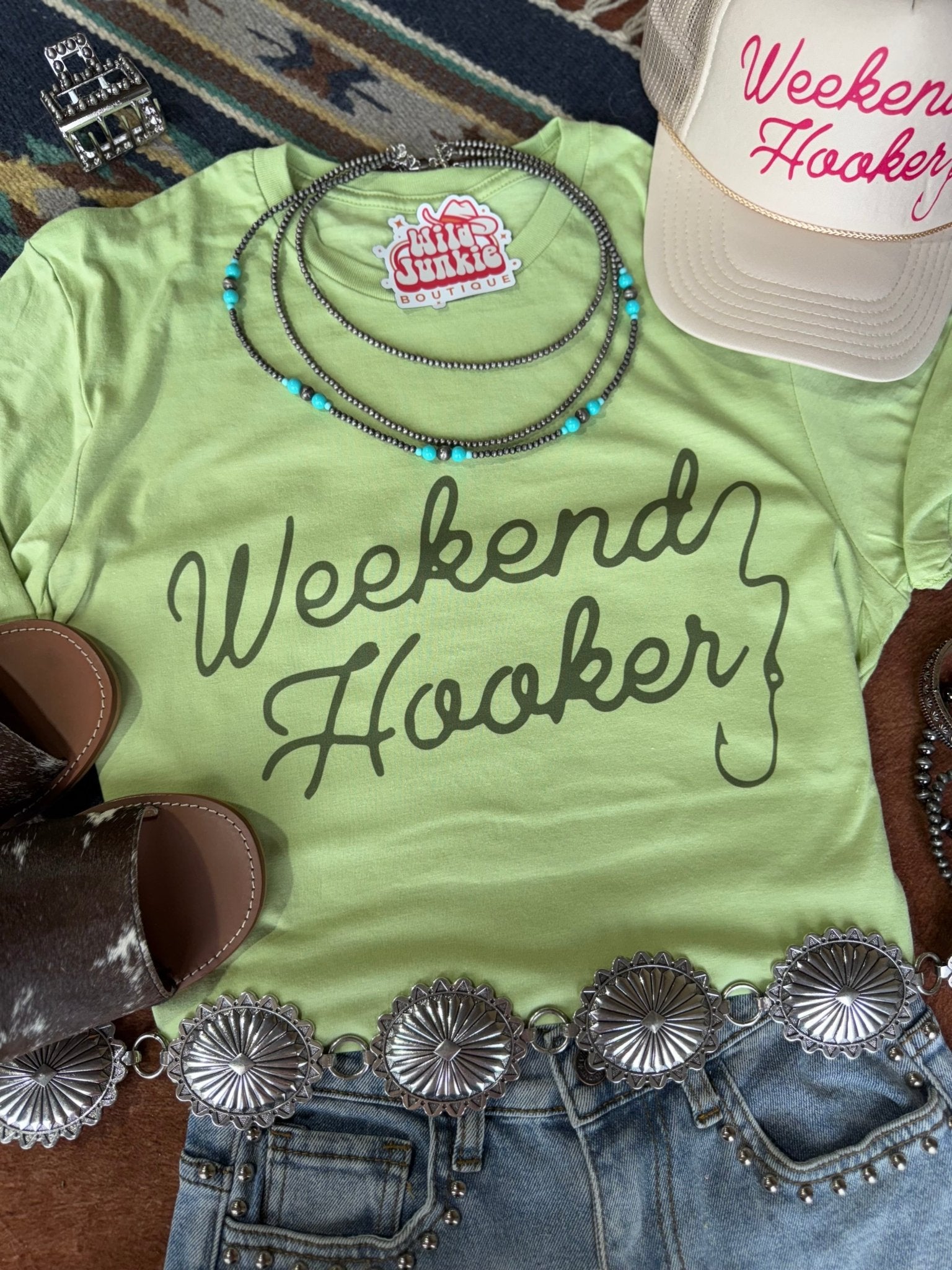 Weekend Hooker Graphic TeePistachioS