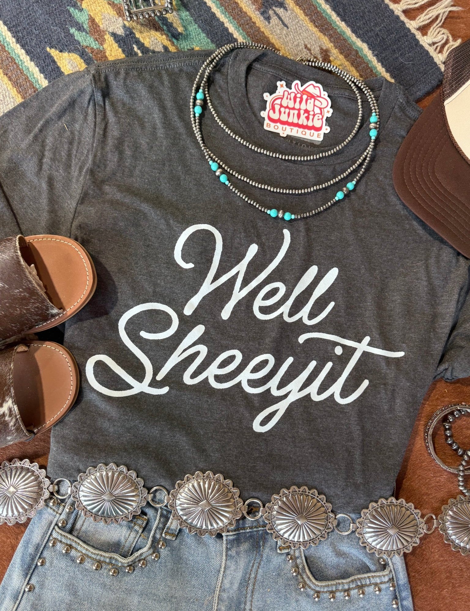Well Sheeyit Graphic TeeCharcoalS