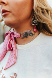 Western Armadillo Scarf Charm