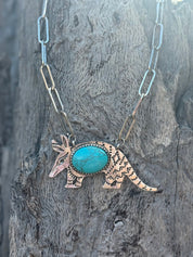 Western Armadillo Turquoise Necklace