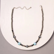 Western Beaded 8 - Ball Charm Necklace