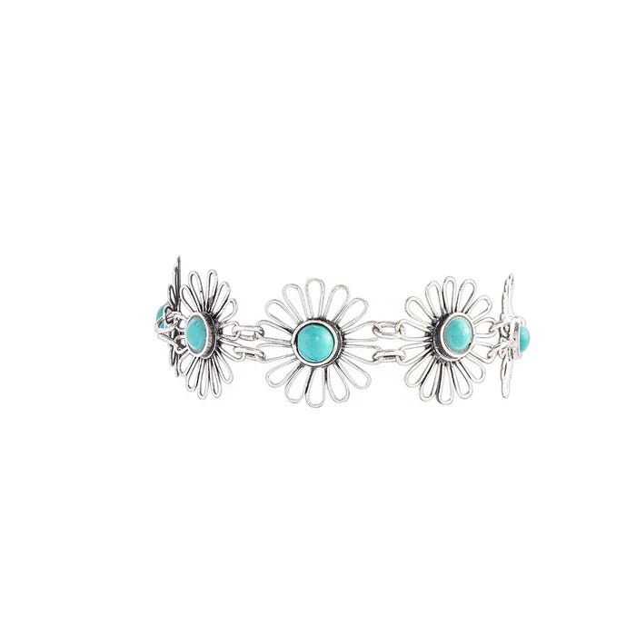 Western Blossoms Turquoise Bracelet