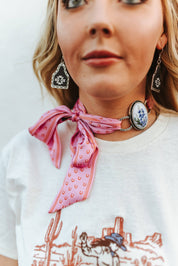 Western Bluebonnet Scarf Charm