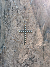 Western Bubble Cross Necklace
