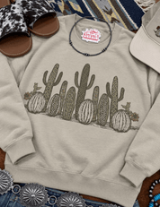 Western Cactus Garden Graphic SweatshirtSandS