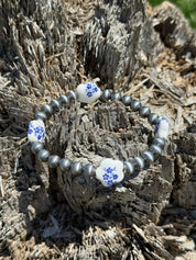 Western Ceramic Beaded Stretch Bracelet Set