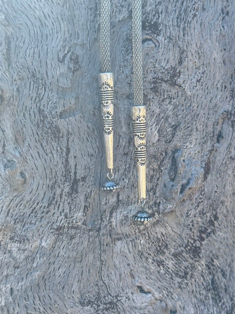 Western Concho Turquoise Bolo Necklace