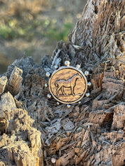 Western Cowgirl Horse Coin Ring