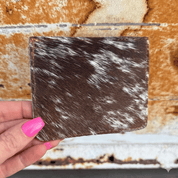 Western Cowhide Card Holder