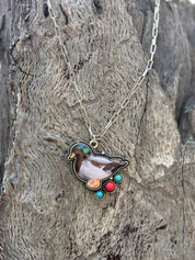 Western Duck Paperclip Chain Necklace