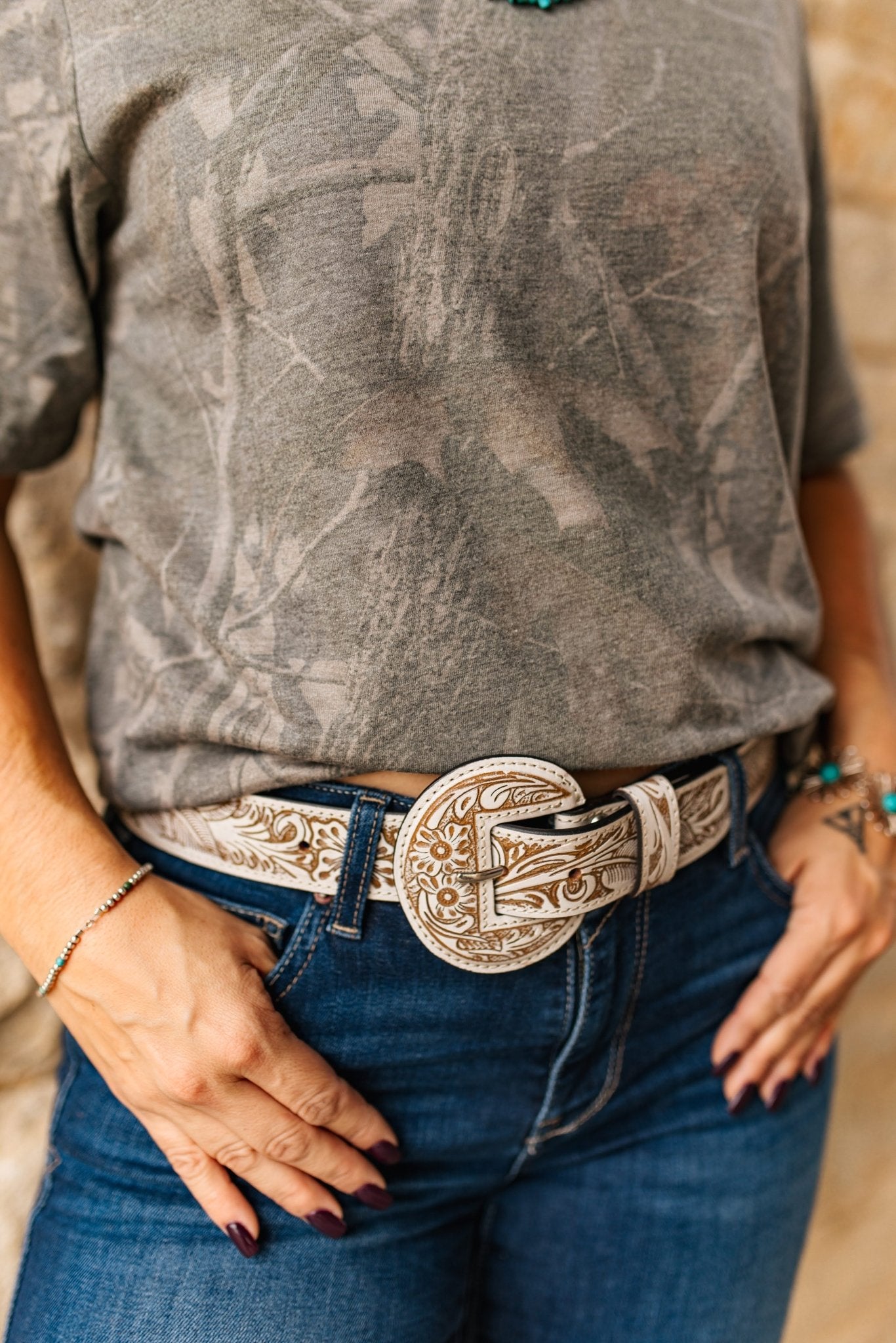 Western Garden Embossed BeltS