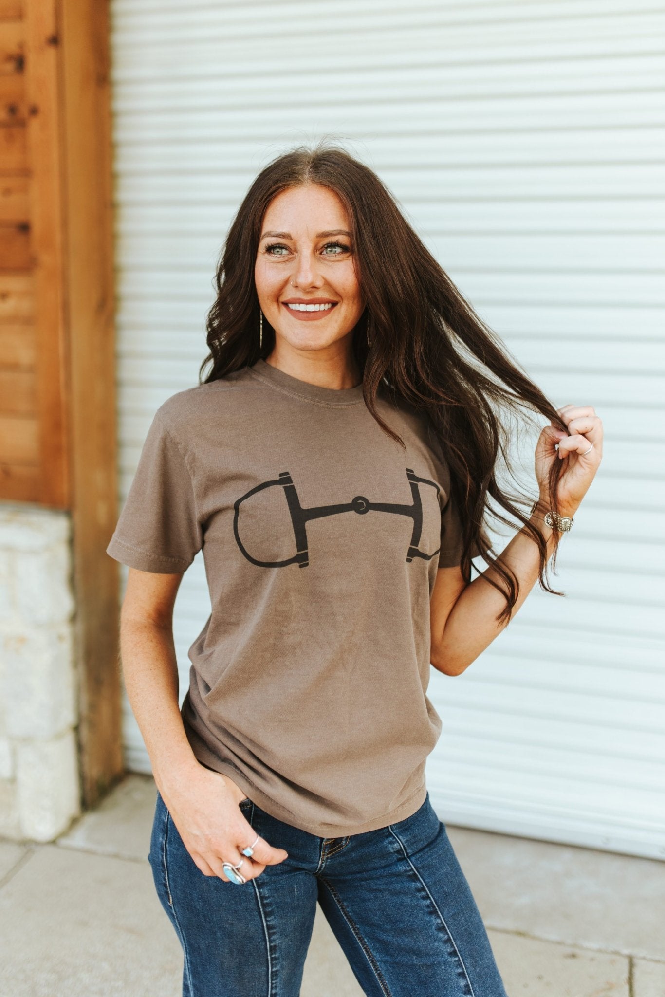 Ameri 新品 UNDRESSED HORSE BIT BLOUSE Western Horse Bit Graphic Tee – Wild Junkie