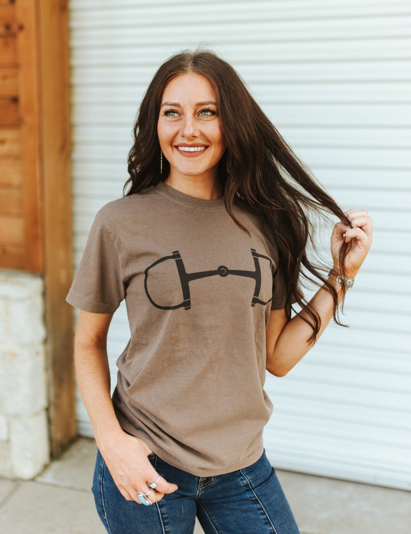 Western Horse Bit Graphic TeeEspressoS