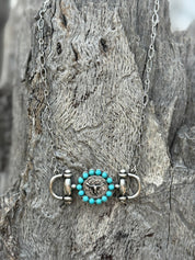 Western Horsebit Turquoise Necklace