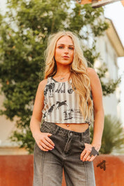 Western Horses Crop TopS