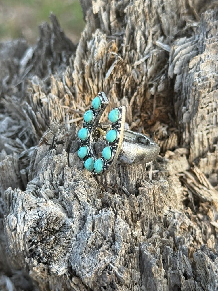 Western Horseshoe Stretch Ring