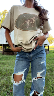Western Hunt Dog Graphic TeeCementS