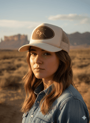 Western Hunt Dog Trucker HatKhaki
