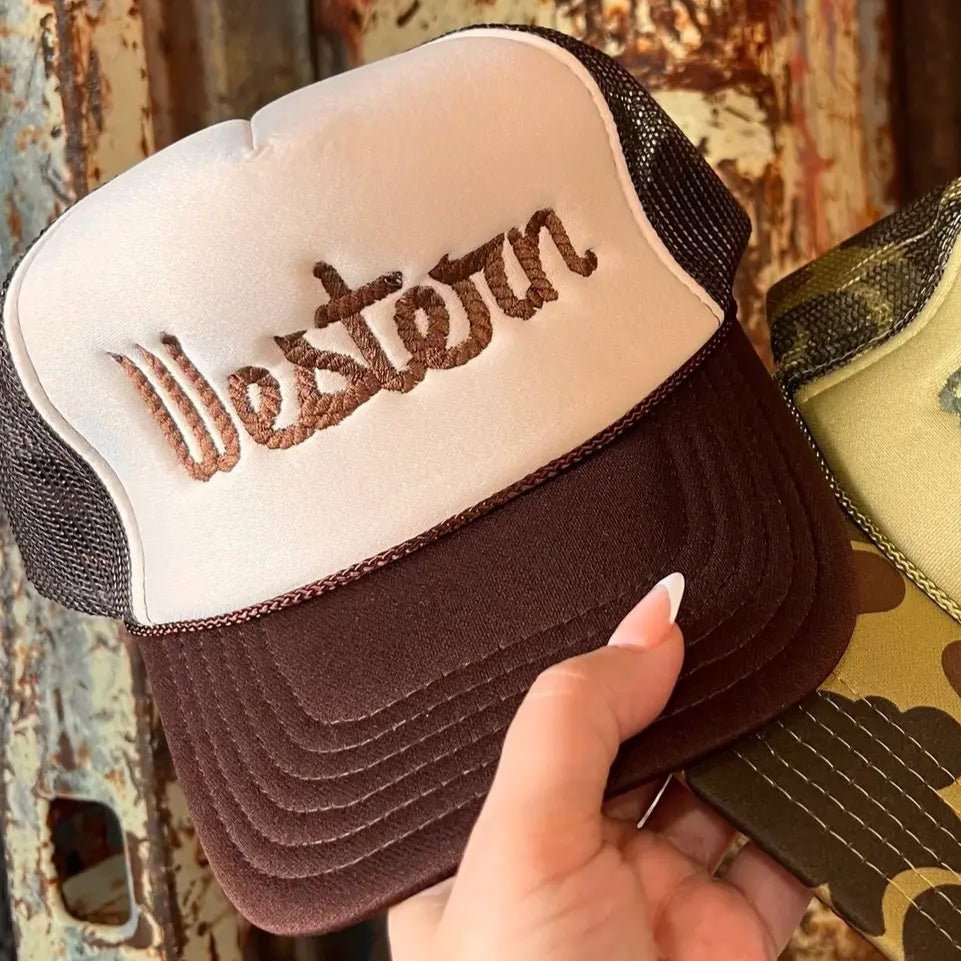 Western Rope Embroidered Trucker Hat