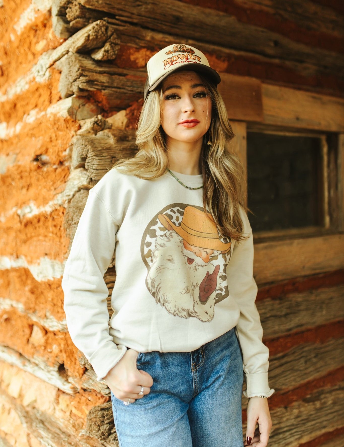 Western Santa Graphic SweatshirtSandS