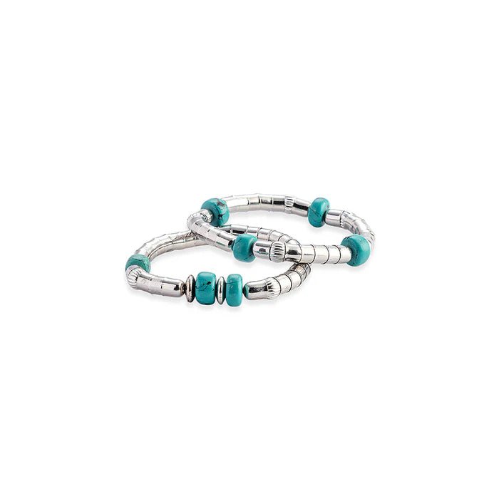 Western Sparkle Turquoise Bracelet Set