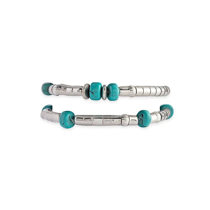 Western Sparkle Turquoise Bracelet Set