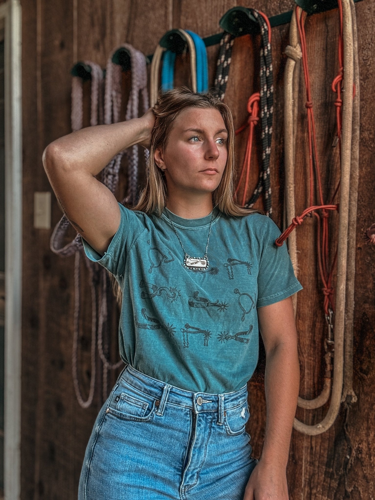 Western Spurs Graphic TeeEmeraldS