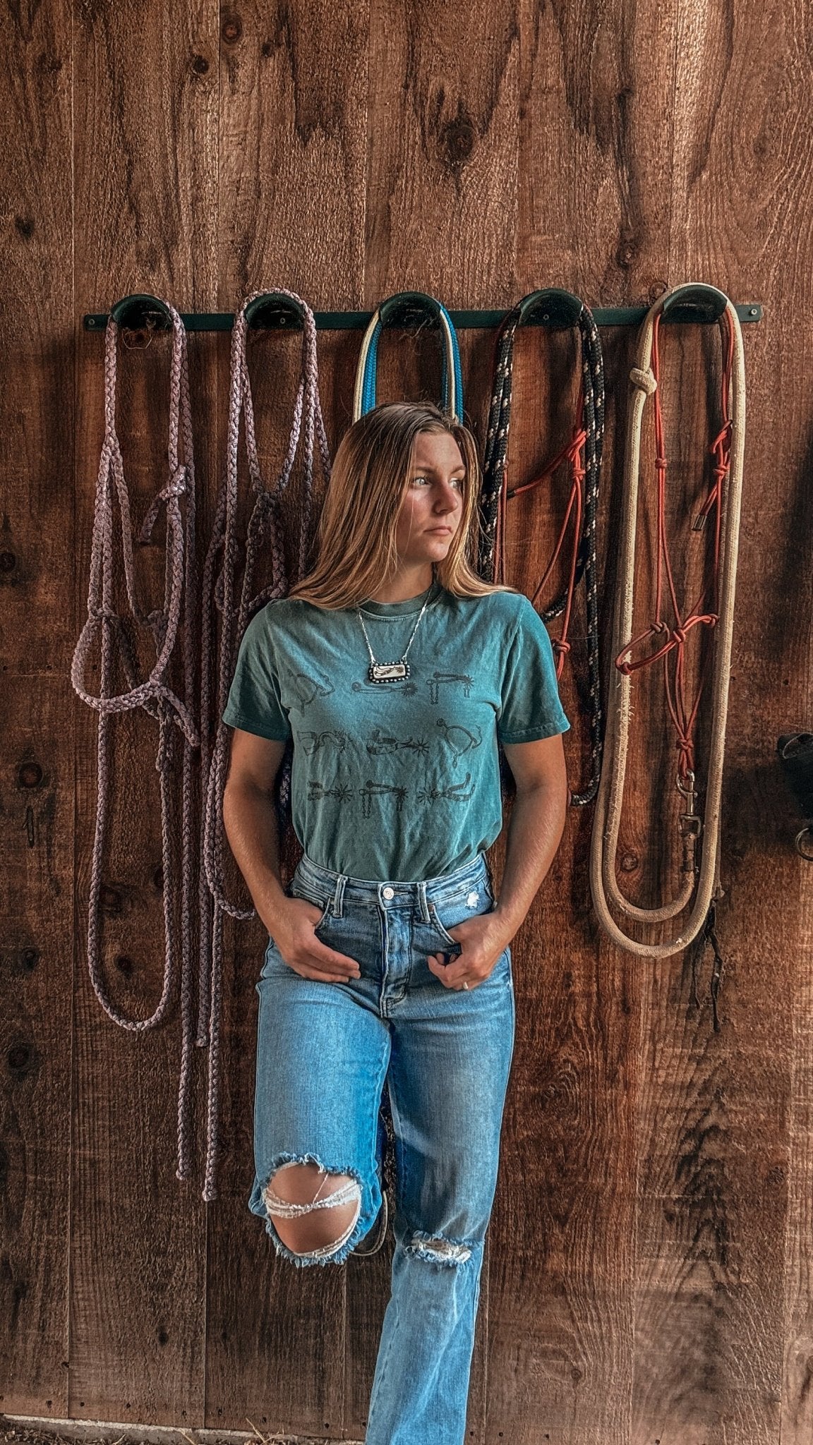 Western Spurs Graphic TeeEmeraldS