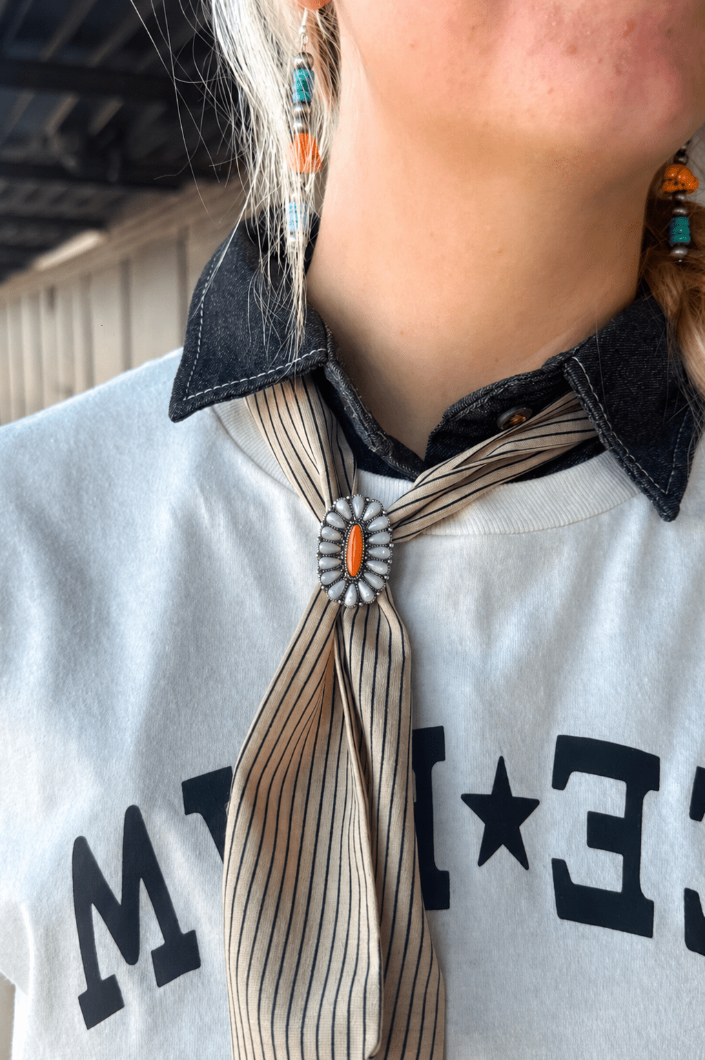 Western Sunset Scarf Charm