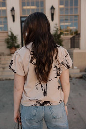 Western Trails Puff Sleeve TopS