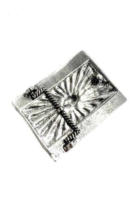 Western Turquoise Concho Belt Buckle