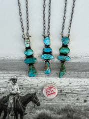 Western Turquoise Drop Necklace