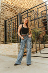 Wide Leg Cargo Jeans1