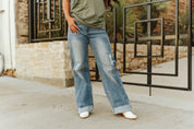 Wide Leg Cuff Jeans2