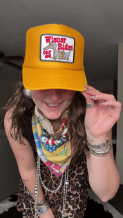 Wiener Rides Patch Trucker HatGold