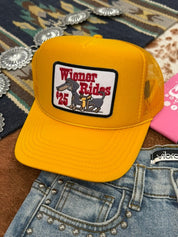 Wiener Rides Patch Trucker HatGold
