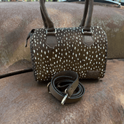 Wild Axis Spotted Cowhide Leather Handbag