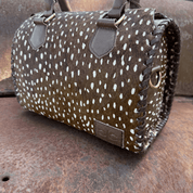 Wild Axis Spotted Cowhide Leather Handbag