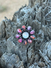 Wild Flower Blossom Adjustable Ring