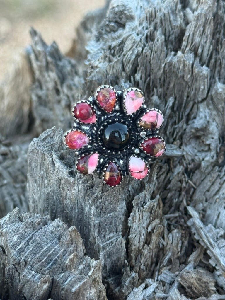 Wild Flower Blossom Adjustable Ring