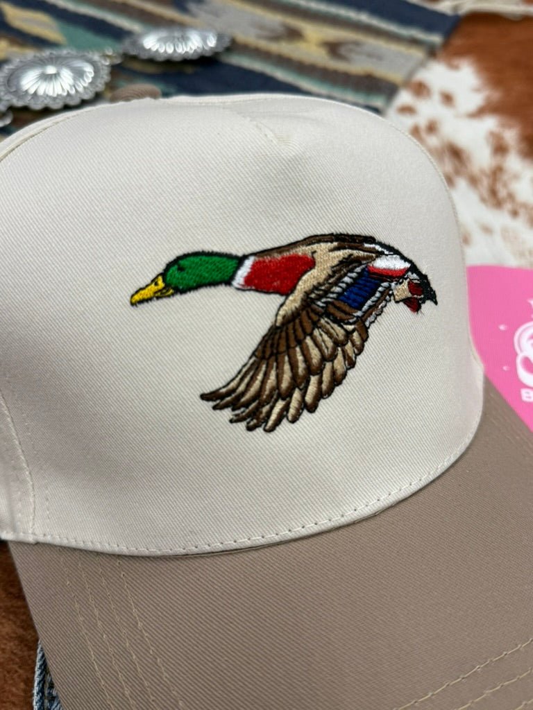 Wild Mallard Embroidered Trucker Hat