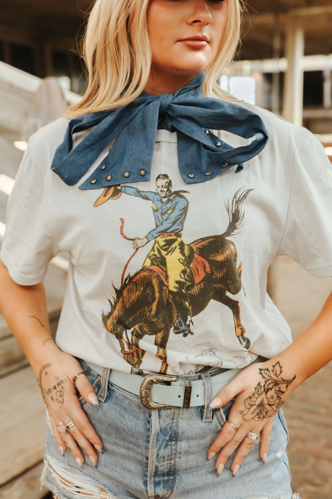 Wild Rider Graphic TeeCool GreyS